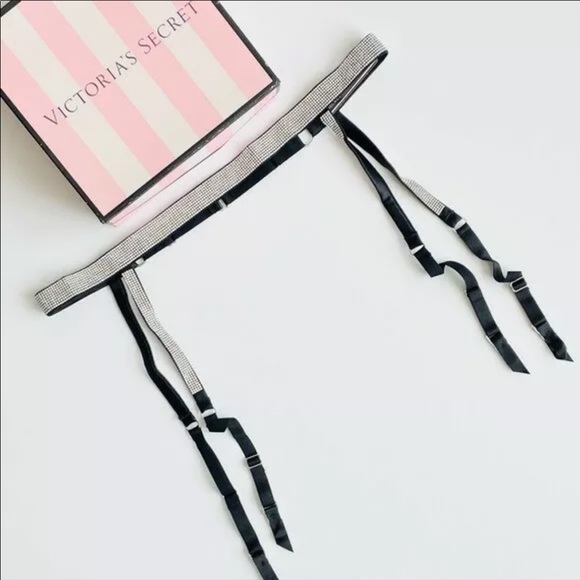 NEW shine strap garter belt brand new Victoria’s Secret XS/ S - Picture 3 of 8